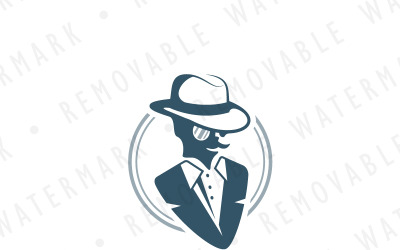 Gentleman Fashion Logo Template