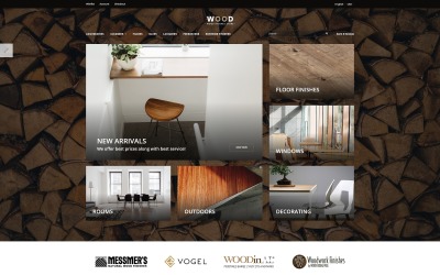 Holz beendet Responsive OpenCart Vorlage