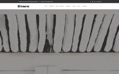 iD Interior - HTML5 шаблон веб-сайта для дизайна интерьера