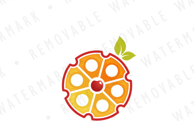 Modello di logo di Fruit Revolver