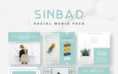 Plantilla de redes sociales SINBAD Pack