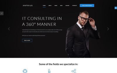 Responsywny szablon Joomla Antrius - Business Consulting #66866