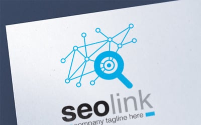 SEO агентство по поисковой оптимизации или шаблон логотипа компании для дизайна очков