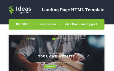Студія ідей - Шаблон цільової сторінки в дизайн-студії HTML5