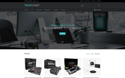 TechPower - OpenCart-mall för hårdvaruaffär