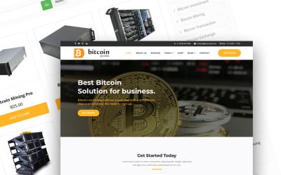 Bitcoin – Cryptocurrency & Blockchain Joomla 5 Template