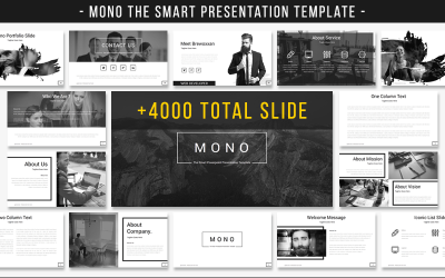 Bootstrap Mono - The Smart Presentation Powerpoint #66985