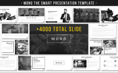 Mono - Smart presentations PowerPoint-mall