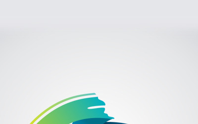 Kreative Schmerzpinsel-Logo-Vorlage