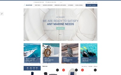 Marine Store Responsive OpenCart-mall