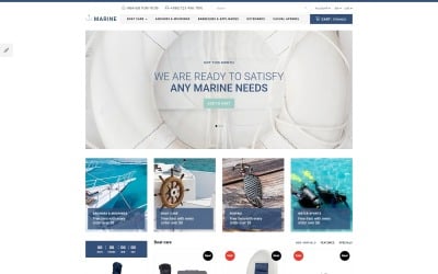 Marine Store Responsive OpenCart Şablonu