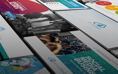 "Social Media PowerPoint Template" - PowerPoint шаблон №66967