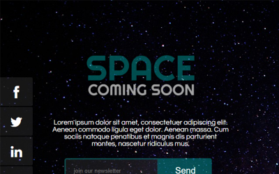 Speciální stránka "Space Coming Soon" #66945