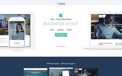 Arctica - Multipurpose Business with Novi Builder Landing Page Template