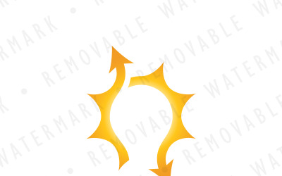 Modèle de logo de synergie solaire