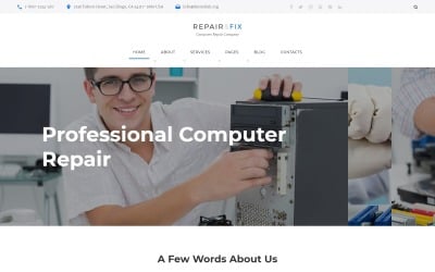 Repair Fix - HTML5-Website-Vorlage der Computer Repair Company