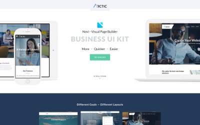 Responsive Arctica - Multipurpose Business with Novi Builder Açılış Sayfası #67051