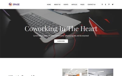 Spase - HTML-websitesjabloon voor bedrijven en coworking