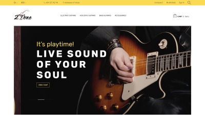 2Tone - тема для магазину гітари PrestaShop