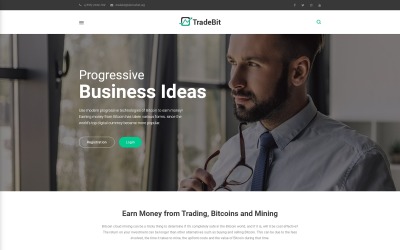 TradeBit - téma obchodování s bitcoiny na WordPressu