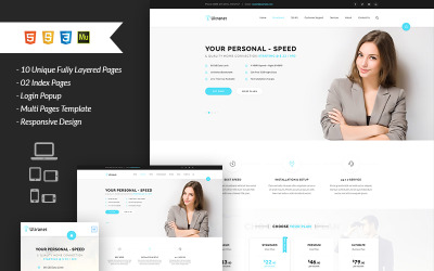 Ultranet Internet Provider und Digital Network Muse Template