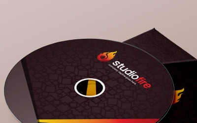 Design da capa do álbum de CD / DVD - Modelo de identidade corporativa