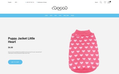 Doggo - Tema PrestaShop di Pet Shop