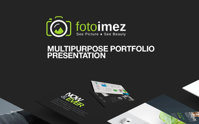 FotoImez | Portfolio Photography & Product Showcase PowerPoint Template PowerPoint sablon 67133