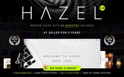 Hazel — чистая минималистская многоцелевая тема WordPress