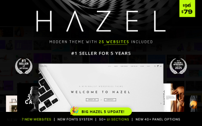 Hazel - Schoon minimalistisch multifunctioneel WordPress-thema