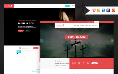 Holy Cross - Charity &amp; Church Bootstrap HTML Website Template