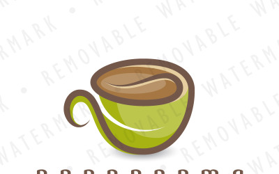 Kryddad kaffe logotyp mall