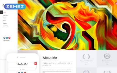Responsywny szablon Joomla Jaden Art - Art Portfolio #67177