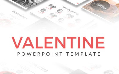 Słodki szablon Valentine PowerPoint