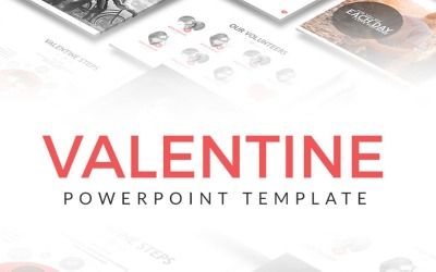 Modèle PowerPoint de douce saint-valentin