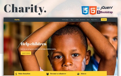 Template Siti Web Responsive #67183 "Mercury - Charity & Nonprofit"