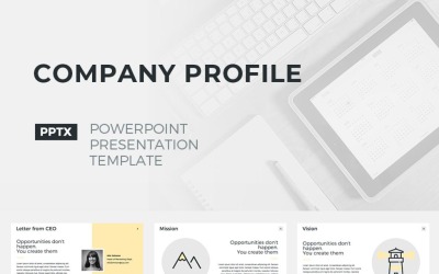 Vállalati profil PowerPoint sablon