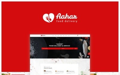 Aahar - Шаблон сайта доставки еды на Bootstrap5