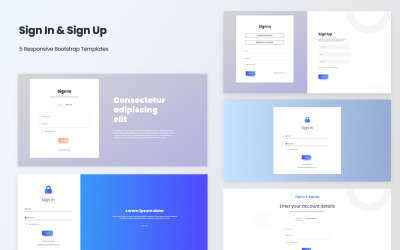 Aanmelden en aanmelden - Responsive Bootstrap v5 HTML-sjablonen