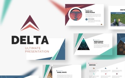 "Delta Presentation PowerPoint Template" - PowerPoint шаблон №67273