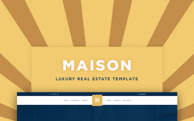 Modèle PSD de maison de luxe immobilier