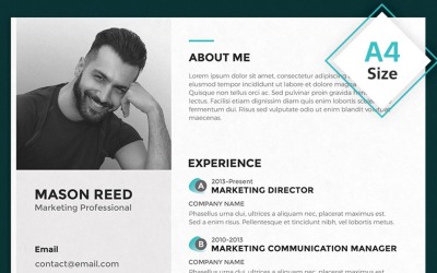 Mason Reed - Plantilla de currículum profesional de marketing