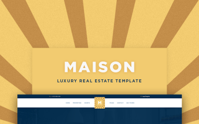 Modello PSD di Maison Luxury Real Estate