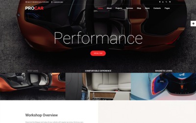 ProCar - Modello di sito Web HTML multipagina per parti di automobili