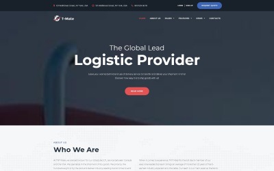 Responzivní téma WordPress v oblasti přepravních služeb