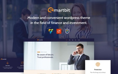 Reszponzív Smartbit - Finance & Corporate WordPress sablon 67296