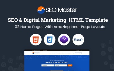 "SEO Master – SEO & Digital Marketing Agency" Responsive Website template №67270