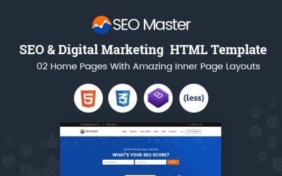 SEO Master – Szablon strony internetowej agencji SEO i marketingu cyfrowego