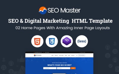 SEO Master – Website-Vorlage für SEO &amp;amp; Digital Marketing Agentur