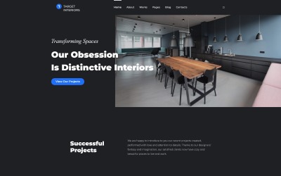 Terra Interior - WordPress-tema för interiördesign